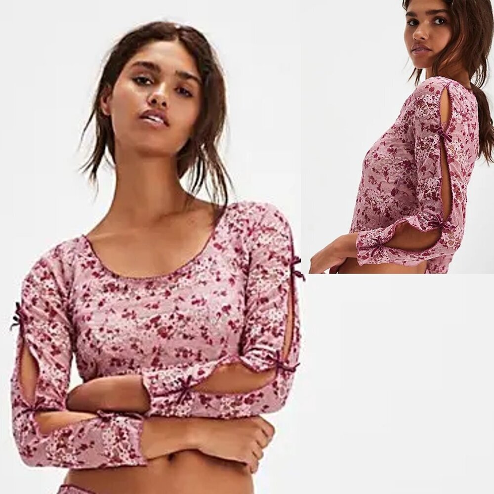 NWT New Free People Winter Wonderland Dahlia Combo Top Only Size S